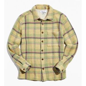 Urban Outfitters Yellow Plaid Exploded Twill Button-Down Shirt small